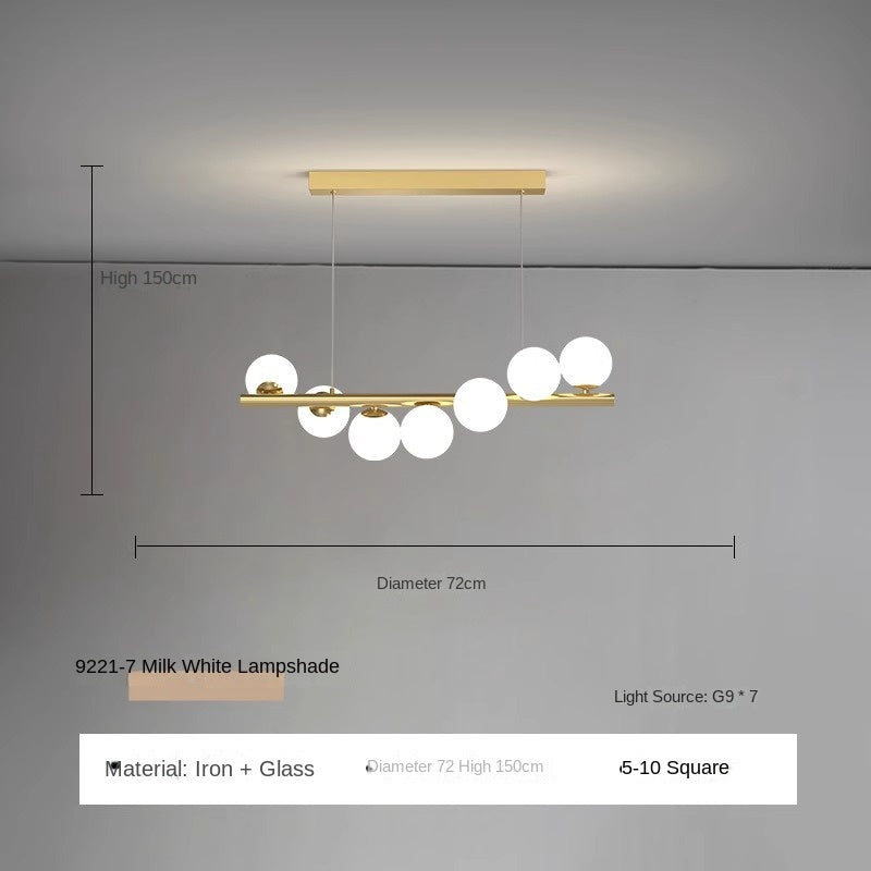 HEIKESZ Nordic Modern Chandelier Creative Simple Pendant Light for Restaurant Office Conference Table Luxury Dining Bar Long Lights