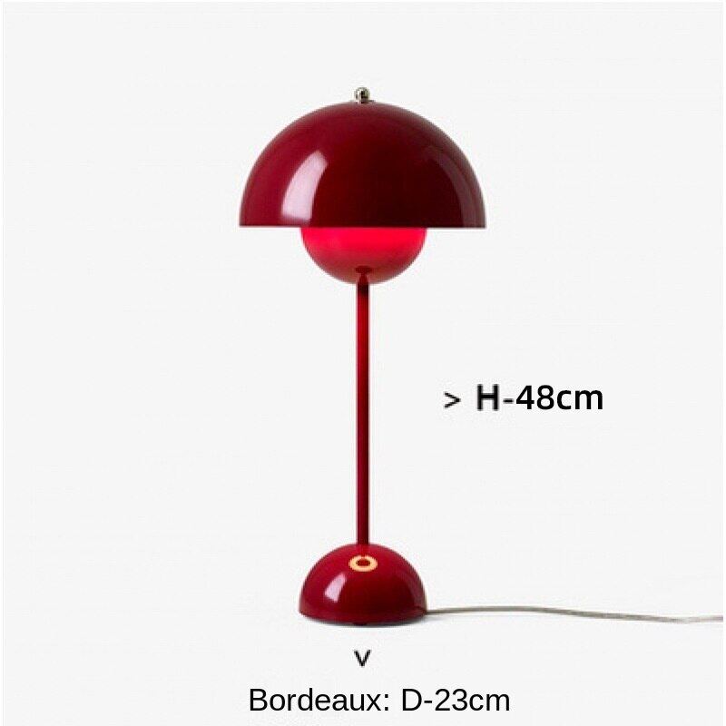 HEIKESZ Modern Touch Dimming Bud Table Lamp Danish Designer Bedside Lamp Eye Protection Study Lamp Living Room Decor Mushroom Night Light