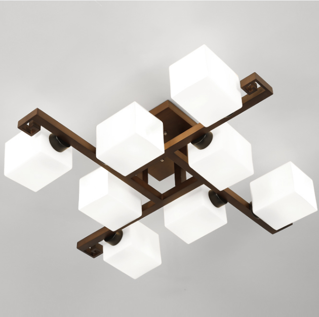 HEIKESZ Chinese Ceiling Lamp Led Solid Wood Simplicity Antique Master Bedroom Living Room Home Hall Light