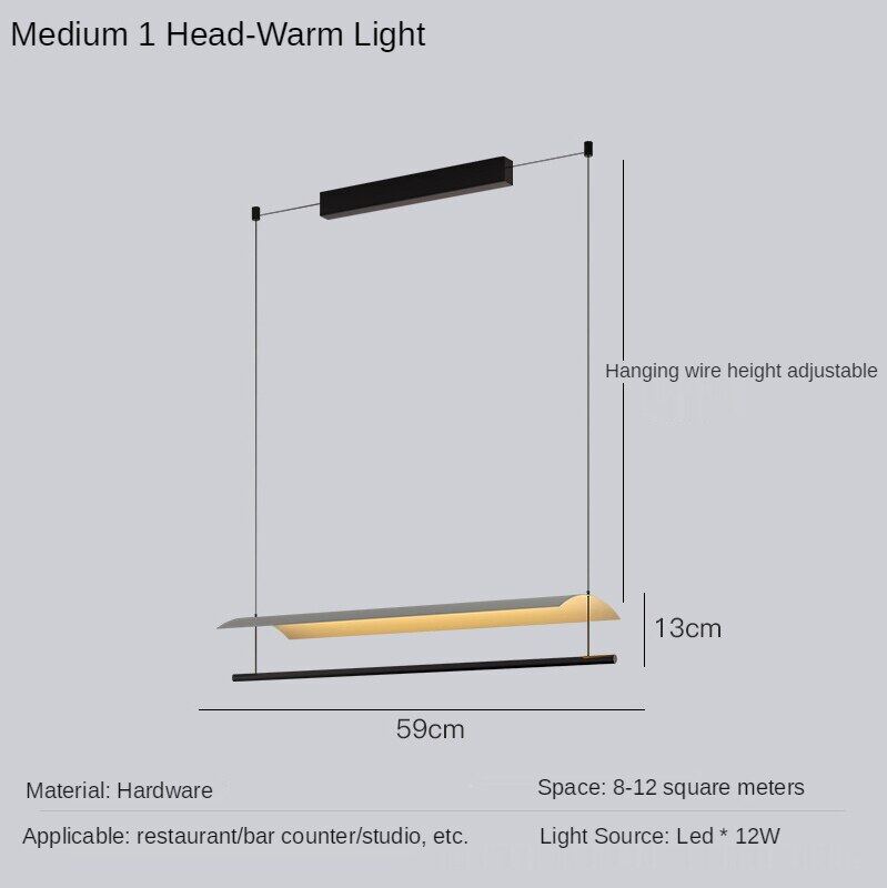 HEIKESZ Modern Chandelier Minimalist Design LED Ceiling Light for Living Room Bedroom Restaurant Bar Kitchen Island