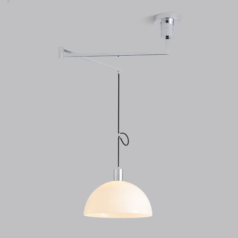 HEIKESZ Dining Room Chandelier Removable Retractable Long Brush Holder Medieval Bauhaus Kitchen Table Lamp LED Lights for Living Room