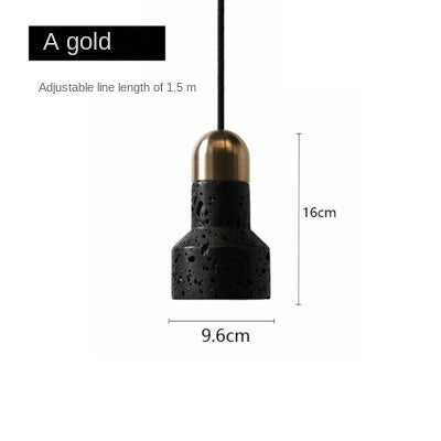 HEIKESZ Luxury Black Cave Stone Chandelier Industrial Modern Light Designer Cement Terrazzo Lamp for Living Room Ceiling Decor