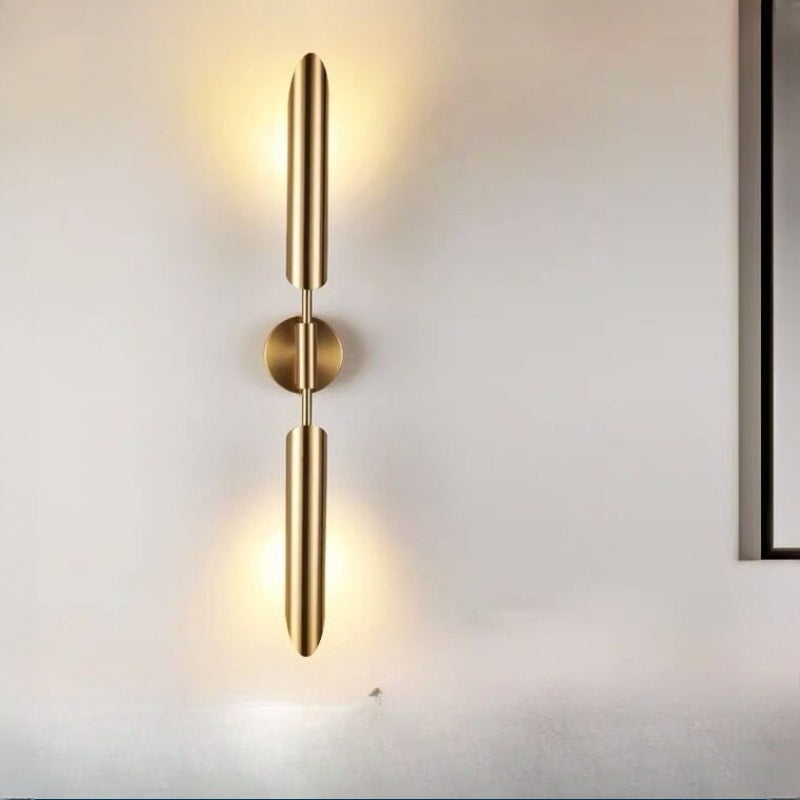 HEIKESZ Modern Minimalist Wall Lamp for Living Room Bedroom Nordic Style Monocephalic Light Fixture Hotel Cafe Decor