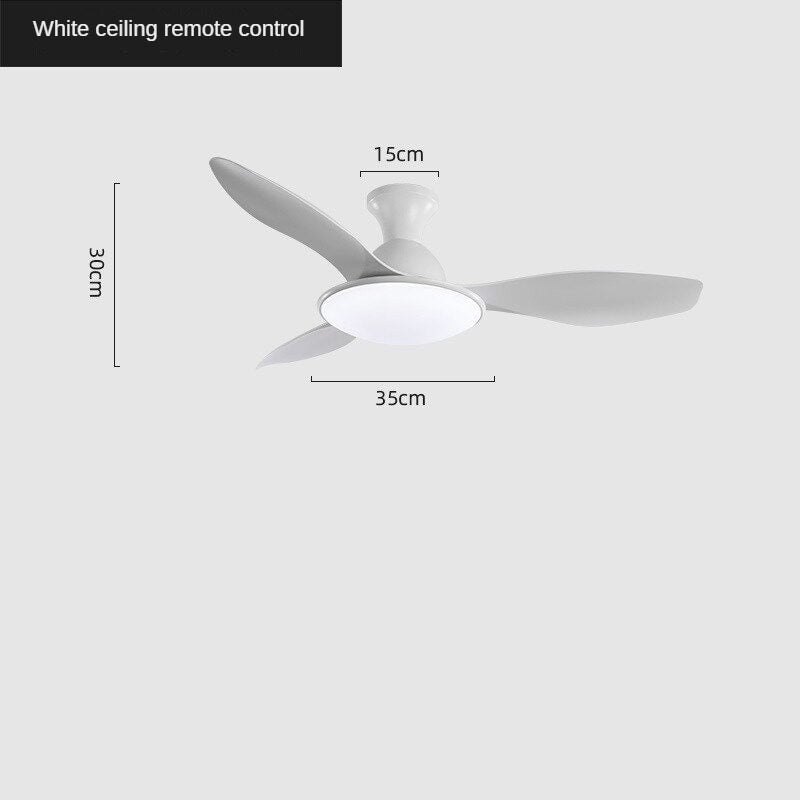 HEIKESZ Nordic 42 52 Inch Ceiling Fan with LED Light Modern Minimalist Noiseless Frequency Conversion Fan for Living Room Bedroom Restaurant