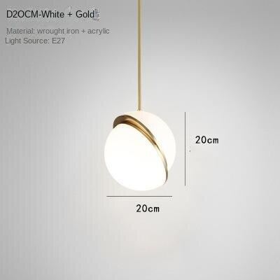 HEIKESZ Nordic Minimalist Moon Chandelier for Living Room Dining Room Bedroom Coffee Shop Bar