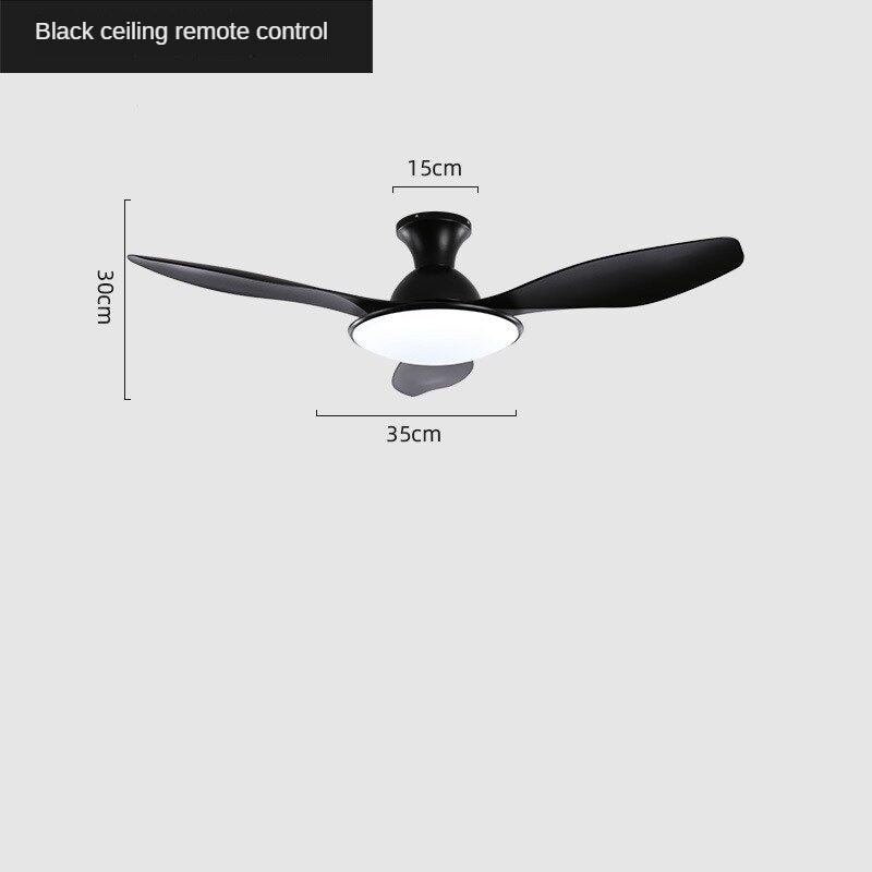 HEIKESZ Nordic 42 52 Inch Ceiling Fan with LED Light Modern Minimalist Noiseless Frequency Conversion Fan for Living Room Bedroom Restaurant