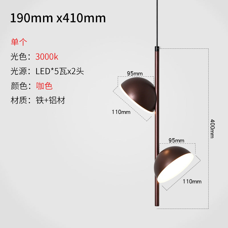 HEIKESZ Nordic Bedside Chandelier Modern Minimalist Adjustable Small Droplight for Bedroom Living Room Wall Decor