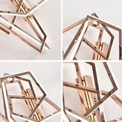 HEIKESZ Modern Stainless Steel Wall Lamp Electroplated Silicone Warm Light for Bedroom Living Room Ceiling Lighting