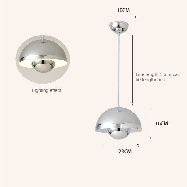 HEIKESZ Danish Designer Bud Chandelier Macaron Three Heads Dining Room Lamp Nordic Modern Minimalist Bedroom Lighting