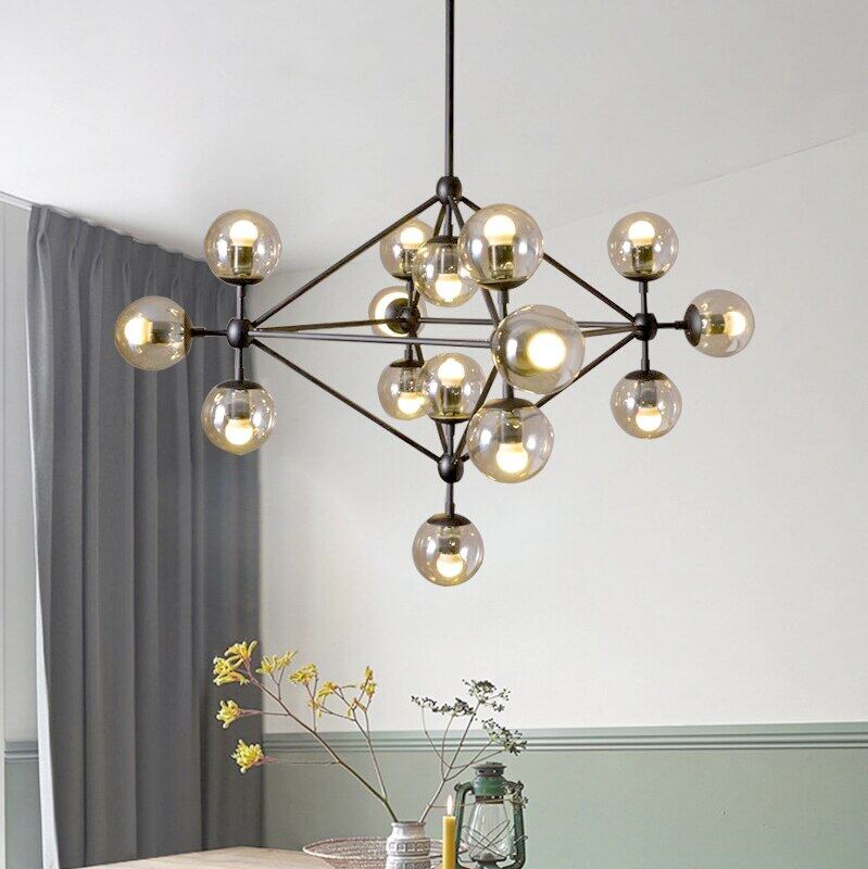 HEIKESZ Magic Bean Chandelier Modern Nordic Ceiling Light for Living Room Dining Room Bedroom Lighting