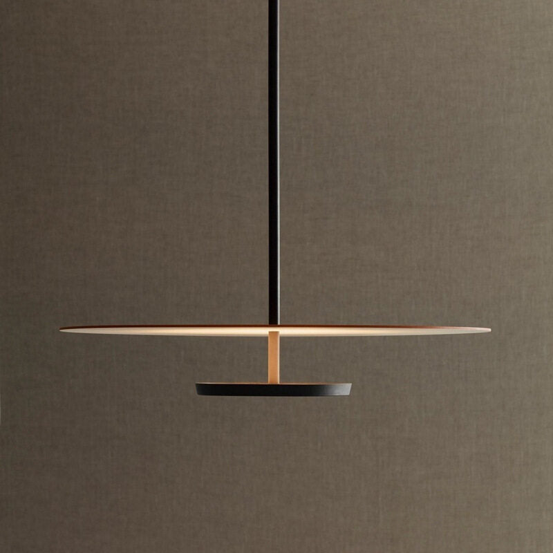 HEIKESZ Nordic Minimalist UFO Chandelier Round Danish Design for Office Bar Dining Room Exhibition Hall Lighting