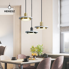 HEIKESZ Luxury Marble Stone Lamp Modern Chandelier for Bedroom Restaurant Bar Lighting Fixtures Ceiling Light Show Window Decoration