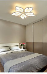HEIKESZ Modern LED Ceiling Light for Living Room Bedroom Simple Atmosphere Warm Lighting Petal Chandelier