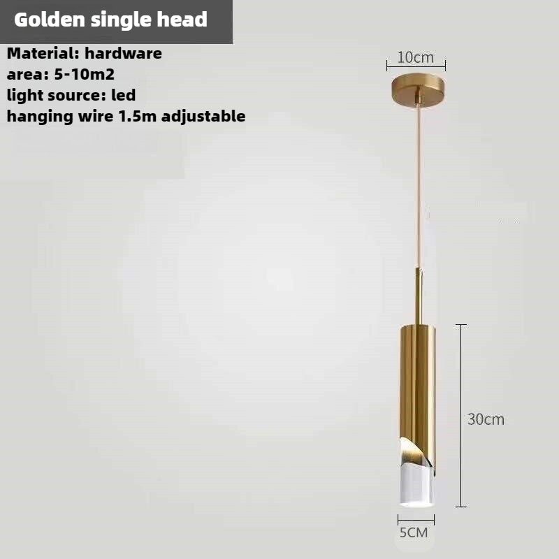 HEIKESZ Luxury Bedroom Chandeliers Modern Simple Design Long Line Single Head Small Ceiling Lights for Living Room Bar Restaurant