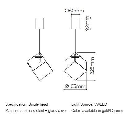 HEIKESZ Loft Staircase Long Chandelier Empty Creative Crystal Glass Cube Ice Modern Restaurant Bar Chandelier