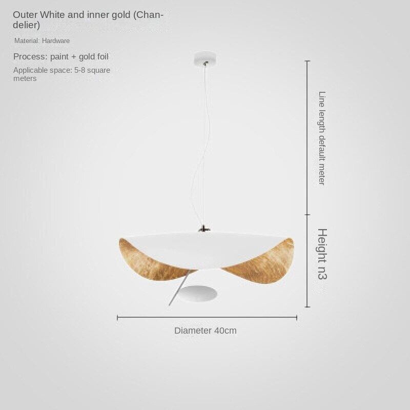 HEIKESZ Italian Creative UFO Pendant Lamp Modern Light Luxury LED Chandelier for Living Room Dining Room Ceiling Lighting