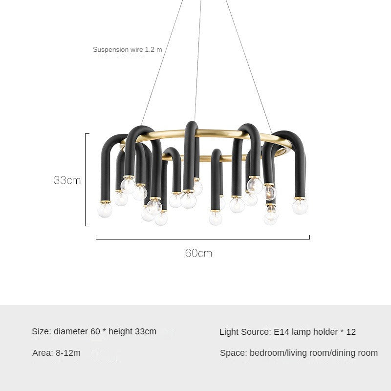 HEIKESZ Modern Ceiling Lamp Luxury Nordic Design for Living Room Bedroom Dining Room Simple Creative Lighting Fixture