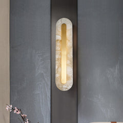 HEIKESZ Luxury Copper Wall Lamp Modern Living Room Bedside Marble Light Creative Stair Aisle Background