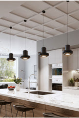 HEIKESZ Nordic Postmodern Black Pendant Lamp Industrial Style for Bedroom Corridor Balcony Kitchen Bar Restaurant Lighting