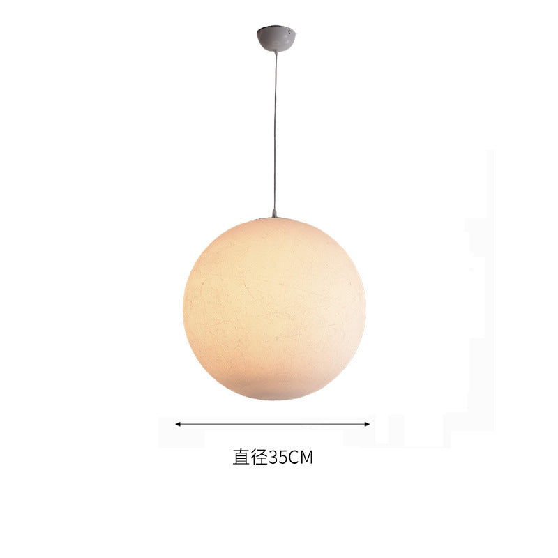 HEIKESZ Silk Moon Light Chandelier Large Nordic Art Bedroom Dining Room Lamp Creative Bar Clothing Store Ball Chandelier