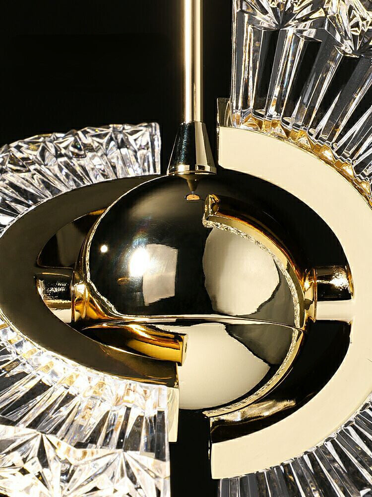 HEIKESZ UFO Bedside Small Droplight Luxury Minimalist Chandelier Designer Light for Bedroom Bar Restaurant