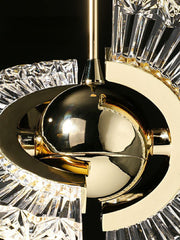 HEIKESZ UFO Bedside Small Droplight Luxury Minimalist Chandelier Designer Light for Bedroom Bar Restaurant