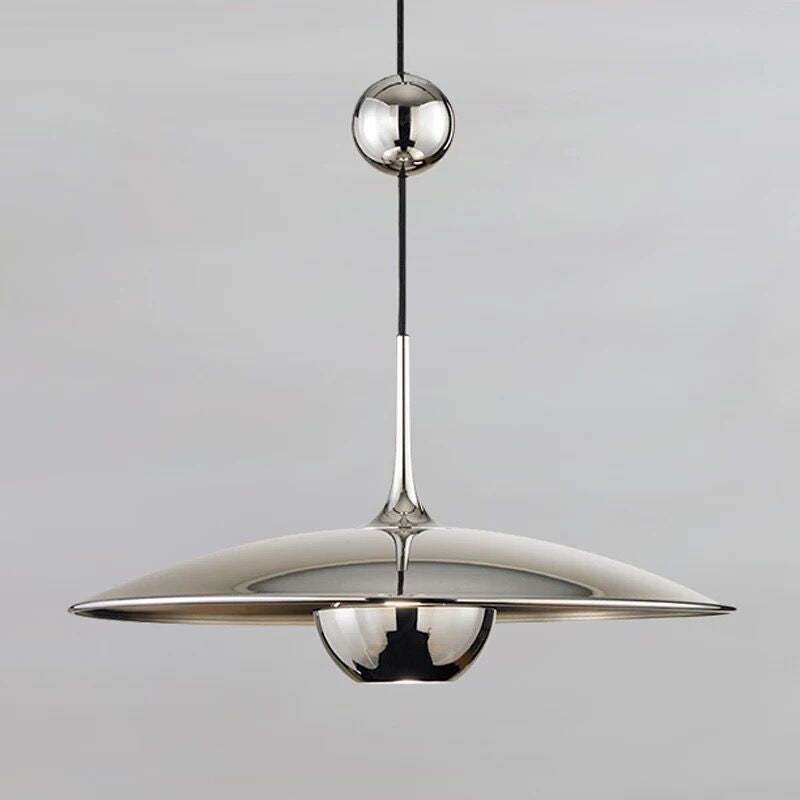 HEIKESZ Nordic UFO Pulley Chandelier Bauhaus Style Removable Lighting for Living Room Dining Room Cafe