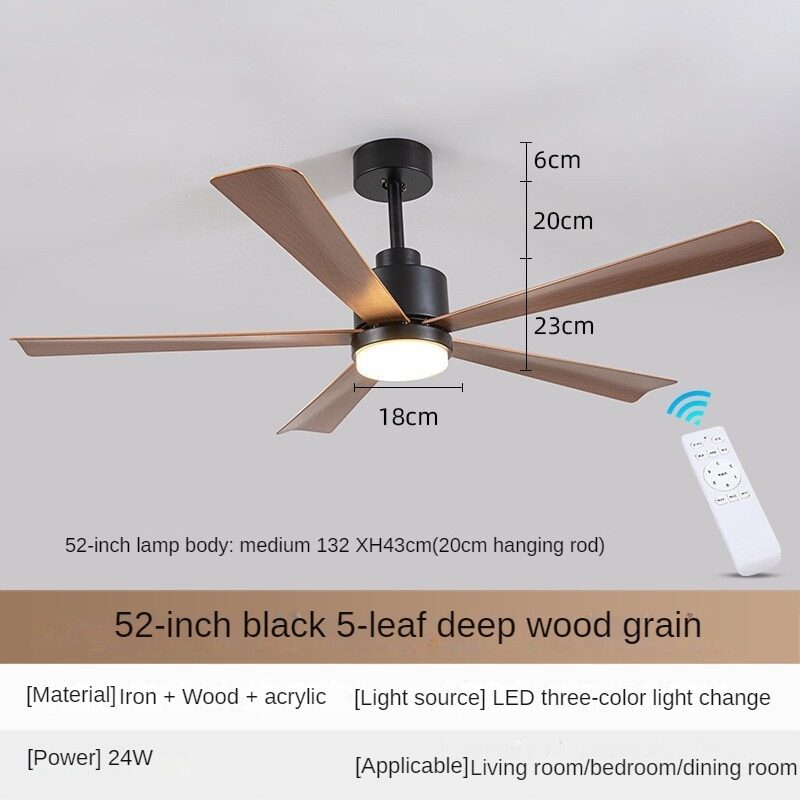 HEIKESZ Nordic 2023 New Ceiling Fan with LED Light Remote Control Modern Minimalist Design for Living Room Dining Room Bedroom
