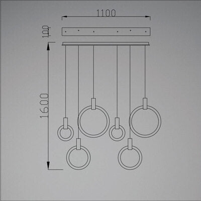 HEIKESZ Nordic Modern Minimalist Rotating Duplex Chandelier LED Ceiling Light for Living Dining Room Bedroom Villa Pendant