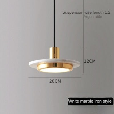 HEIKESZ Luxury Marble Stone Lamp Modern Chandelier for Bedroom Restaurant Bar Lighting Fixtures Ceiling Light Show Window Decoration