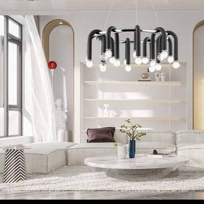 HEIKESZ Modern Ceiling Lamp Luxury Nordic Design for Living Room Bedroom Dining Room Simple Creative Lighting Fixture