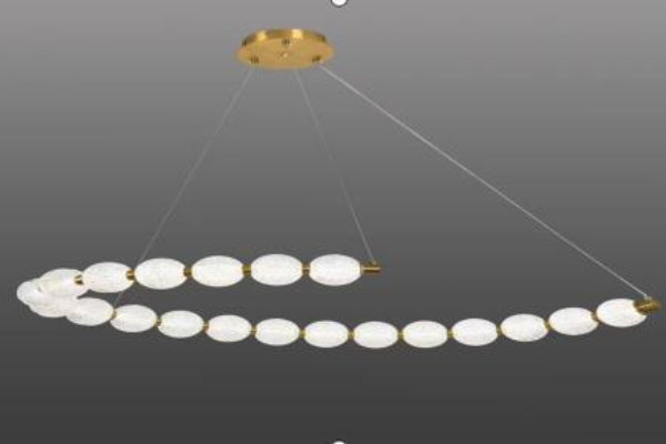 HEIKESZ New Nordic Ring LED Chandelier Modern Minimalist Hanging Light for Living Room Bedroom Study