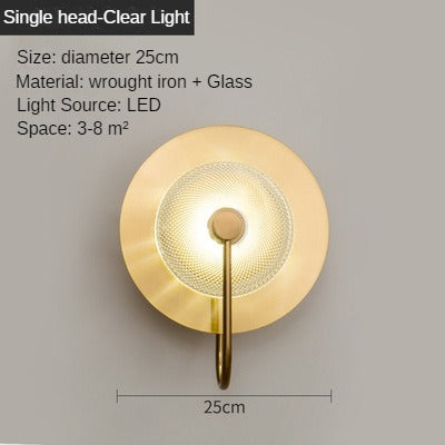 HEIKESZ Nordic Luxury Wall Light Modern Creative Designer LED Bulb for Living Room Bedroom Hotel Homestay Simple Bedside Lamp