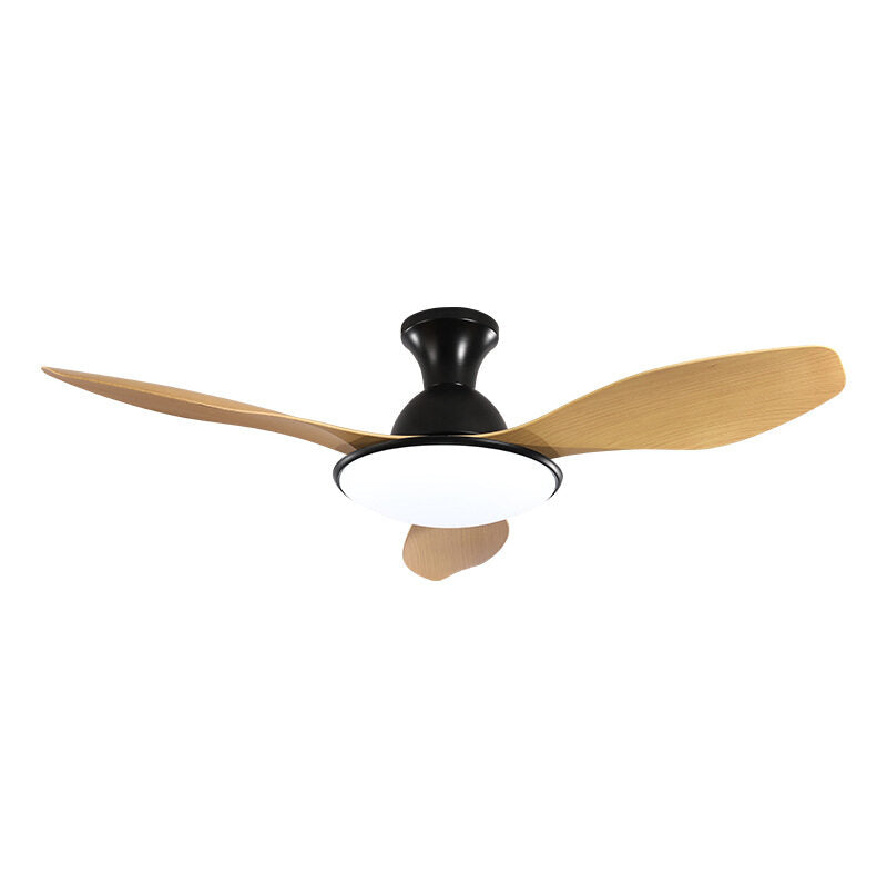 HEIKESZ Nordic 42 52 Inch Ceiling Fan with LED Light Modern Minimalist Noiseless Frequency Conversion Fan for Living Room Bedroom Restaurant