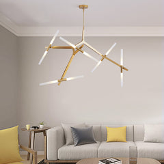HEIKESZ Nordic Post Modern Tree Branch Chandelier Luxury Industrial Style Living Room Lamp for Home and Restaurant Decor