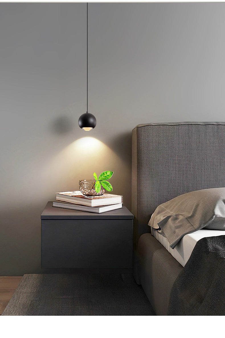 HEIKESZ Grand View Garden Bedside Small Droplight Modern Minimalist Creative Personality Bedroom Light Nordic Simple Adjustable Ceiling Lamp