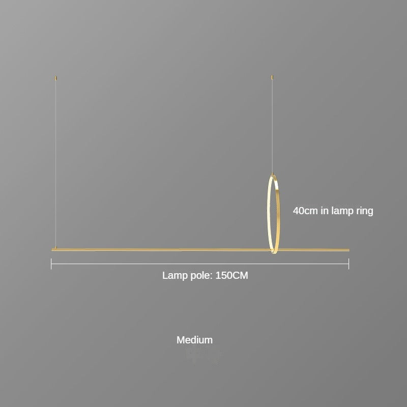 HEIKESZ Nordic Kitchen Bar LED Chandelier Luxury Lighting Minimalist Office Study Light Decorative Dining Room