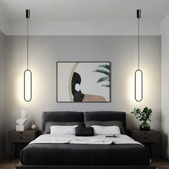 HEIKESZ Nordic Bedroom Chandelier Modern Minimalist LED Lights Creative Living Room Wall Light Luxury Small Droplight for Bedside