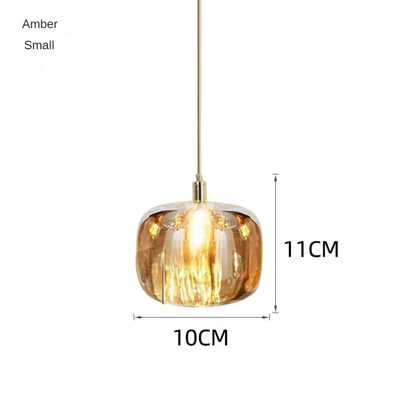 HEIKESZ Nordic Crystal Apple Chandelier Luxury Small Droplight Creative Design for Bedside Restaurant Bar