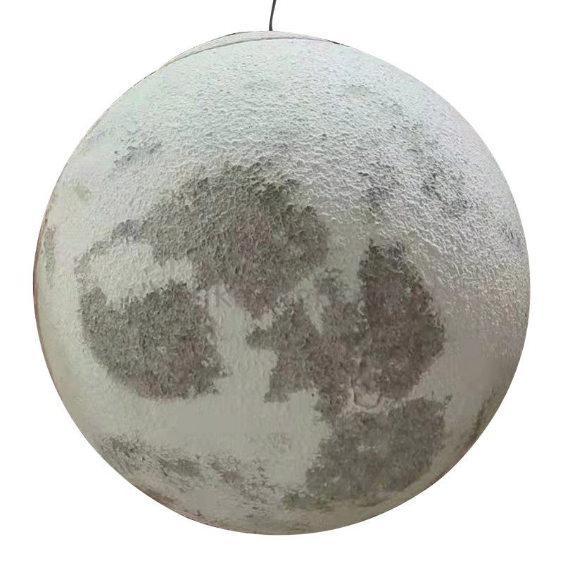 Heikesz Moon Light Planet Large Nordic Art Bedroom Ball Dining Room Lamp Creative Bar Spherical Moon Chandelier