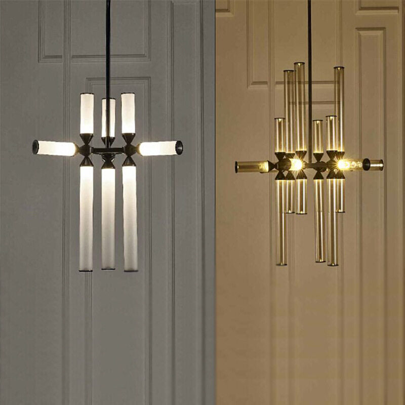 HEIKESZ Nordic Modern LED Glass Chandelier for Living Room Dining Bedroom Simple Creative Lighting Fashion Lamps