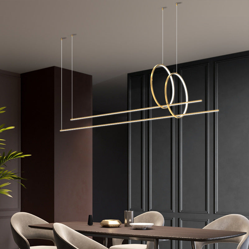 HEIKESZ Nordic Kitchen Bar LED Chandelier Luxury Lighting Minimalist Office Study Light Decorative Dining Room