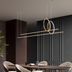 HEIKESZ Nordic Kitchen Bar LED Chandelier Luxury Lighting Minimalist Office Study Light Decorative Dining Room