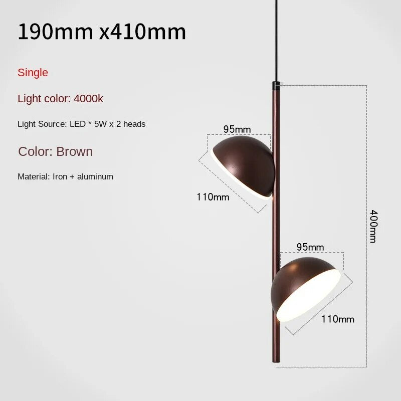 HEIKESZ Nordic Bedside Chandelier Modern Minimalist Adjustable Small Droplight for Bedroom Living Room Wall Decor