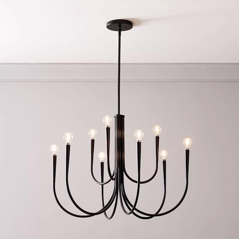 HEIKESZ Nordic Antique Chandelier Luxury French Style Retro Bedroom Candle Dining Room Designer Light