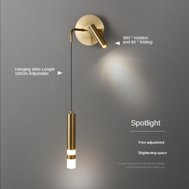 HEIKESZ Modern Minimalist Bedside Wall Lamp Nordic Creative Reading Light Warm Room Lamps for Bedroom Living Room Lighting Ceiling Chandelier