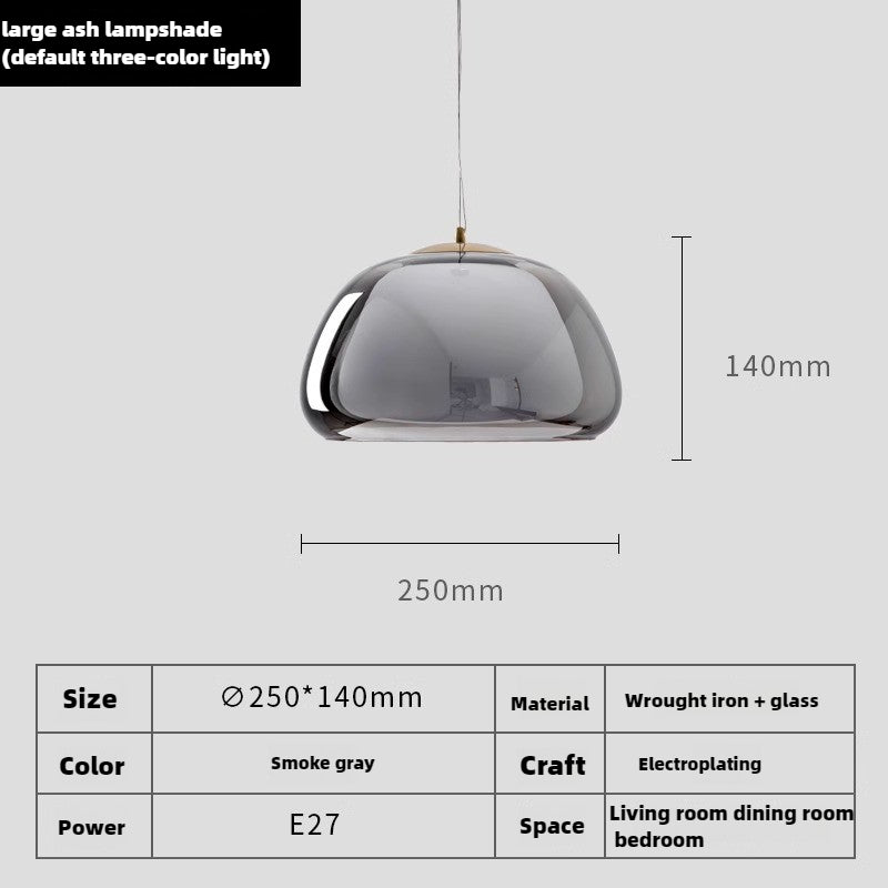 HEIKESZ Creative Danish Cream Wind Jelly Chandelier Nordic Minimalist Pendant Light for Cafe Restaurant Bedside Ceiling Decor