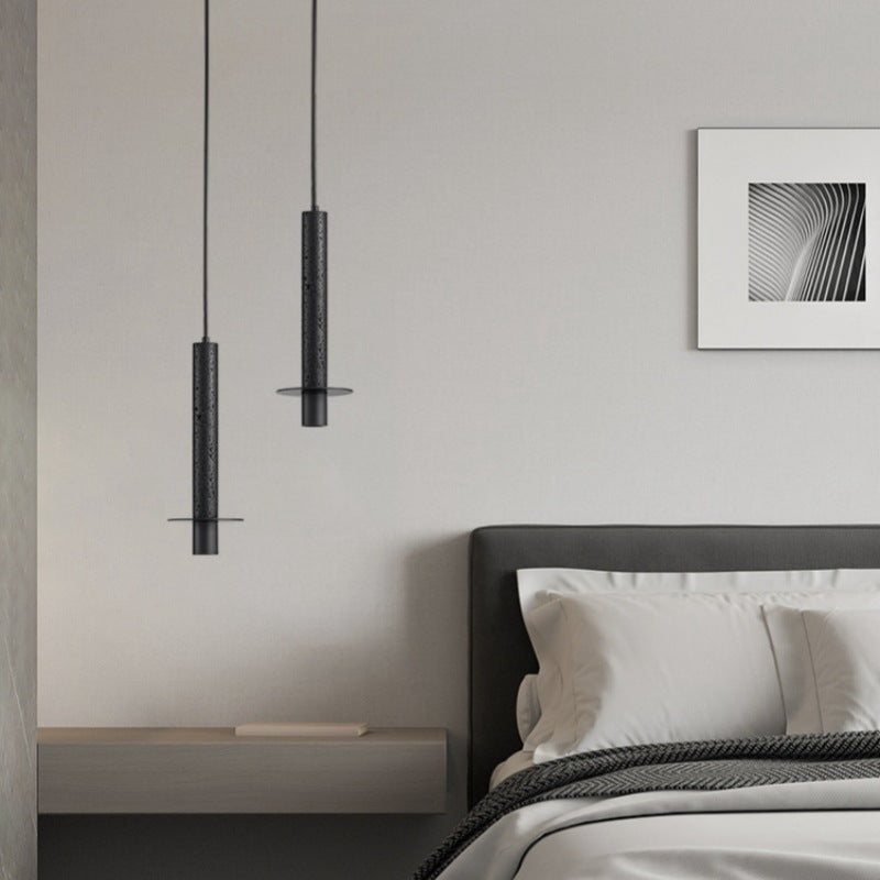 HEIKESZ Italian Minimalist Black Cave Stone Droplight Nordic Modern Ceiling Lamp for Living Room Bedroom Dining Room Bar Decor