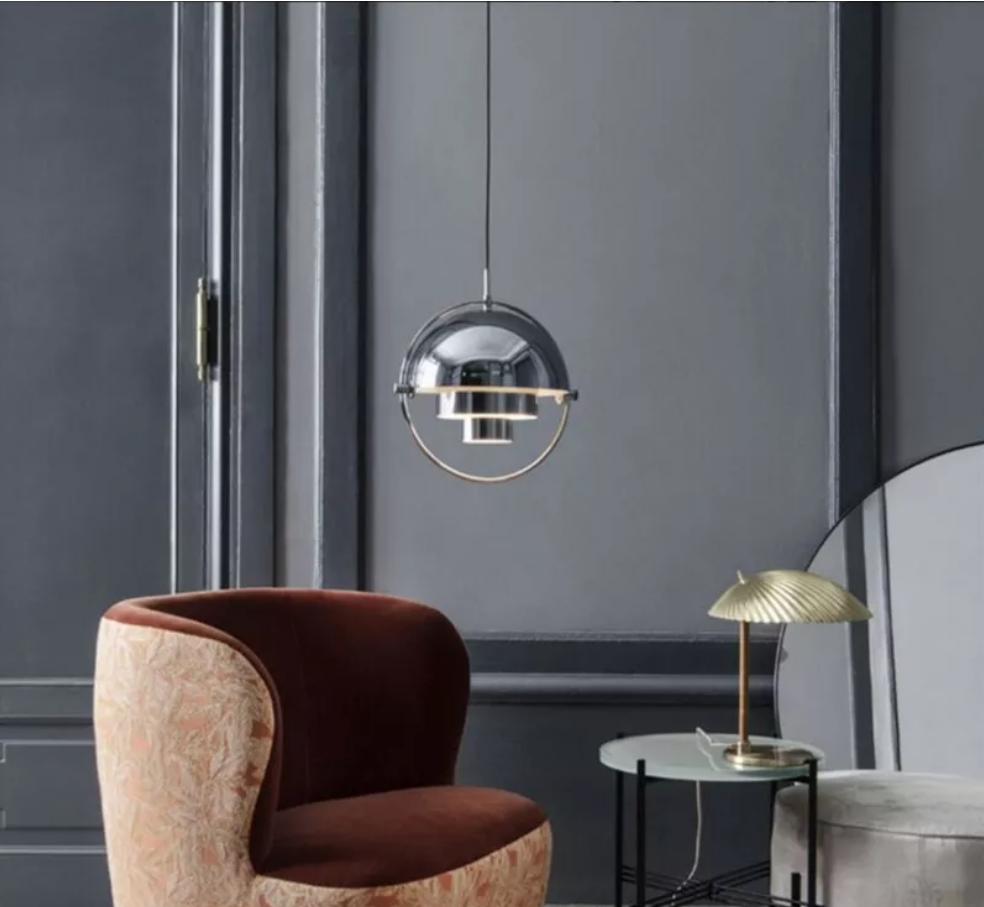 HEIKESZ Modern Nordic Designer Chandelier Creative Art Deformation Ball Special Decoration Warm Light for Living Room Bedroom Ceiling Lighting