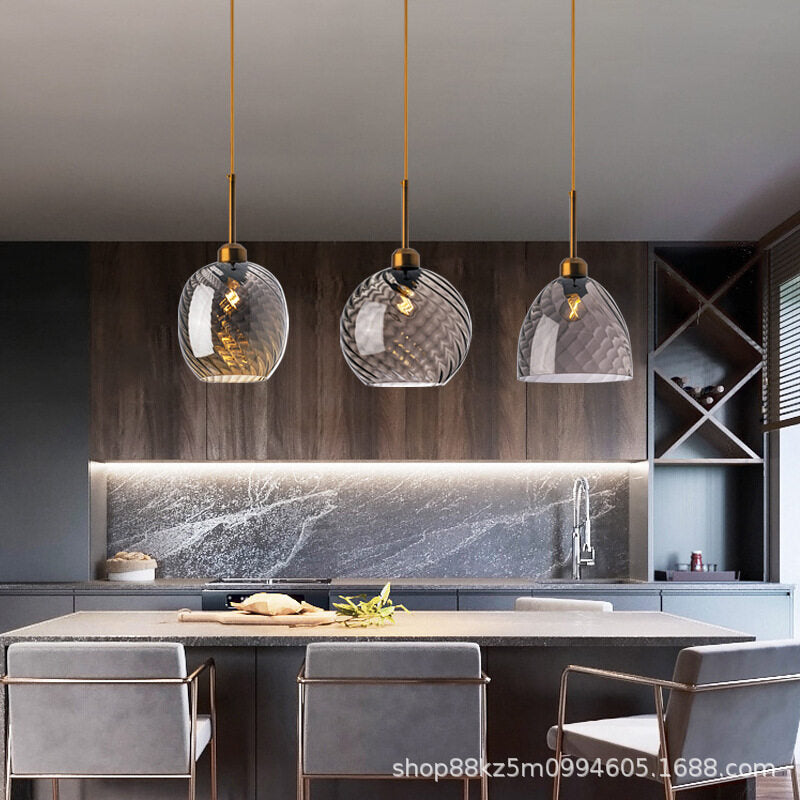 HEIKESZ Nordic Style Small Droplight Creative Dining Room Personality Bed Head Bar Designer Stair Light Villa Hotel Net Red Light Warm Room Lamps Chandelier for Living Bedroom Lighting Ceiling